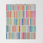 Colorful Mosaic Tiles Artwork Throw Blanket Gallery Image 2