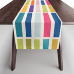 Colorful Mosaic Tiles Artwork Table Runner Gallery Image 1