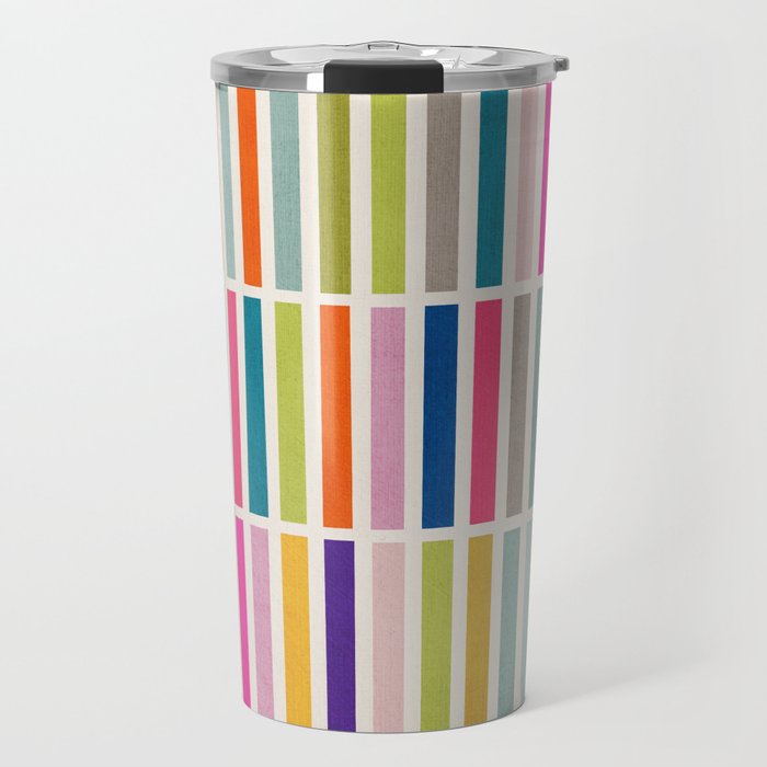 Colorful Mosaic Tiles Artwork Travel Mug Gallery Image 1