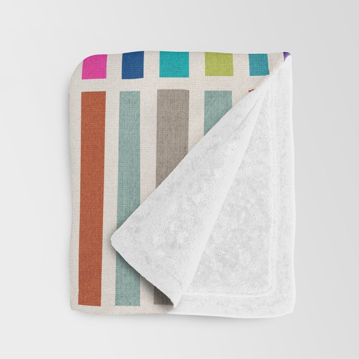 Colorful Mosaic Tiles Artwork Throw Blanket Gallery Image 3