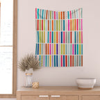 Colorful Mosaic Tiles Artwork Wall Tapestry Gallery Image 2
