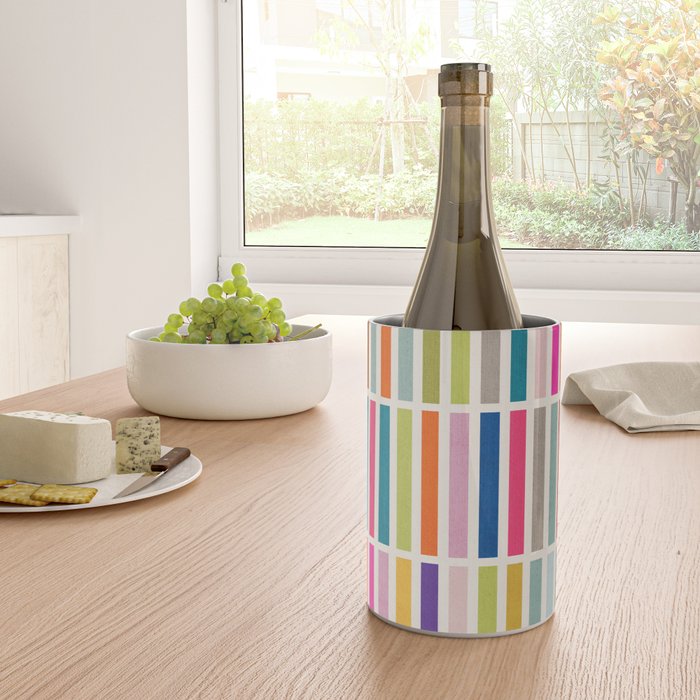 Colorful Mosaic Tiles Artwork Wine Chiller Gallery Image 4