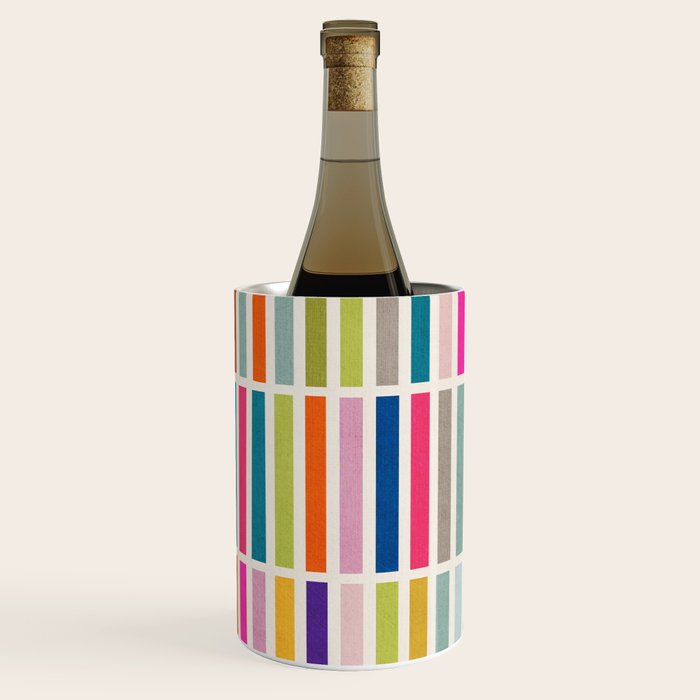 Colorful Mosaic Tiles Artwork Wine Chiller Gallery Image 1