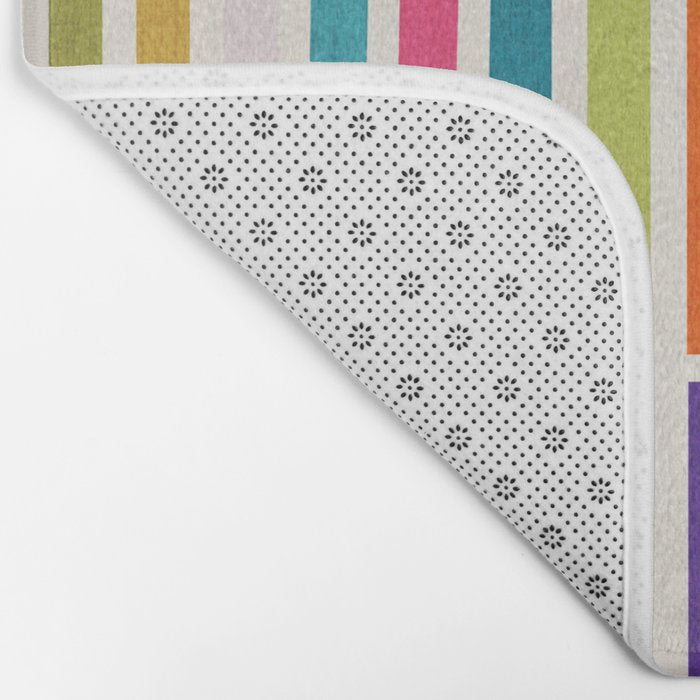 Colorful Mosaic Tiles Artwork Bath Mat Gallery Image 2