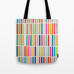 Colorful Mosaic Tiles Artwork Tote Bag Gallery Image 1