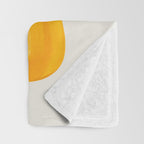 Colorful Mid Century Modern Abstract Fun Shapes Patterns Space Age Orange Yellow Orbit Bubbles Throw Blanket Gallery Image 3