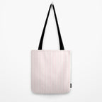 Thin Lush Blush Pink and White Mattress Ticking Stripes Tote Bag Gallery Image 2