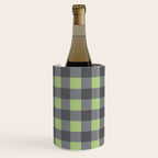 Small Blocks - Spring Green and Grays Wine Chiller Gallery Image 2