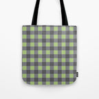 Small Blocks - Spring Green and Grays Tote Bag Gallery Image 1