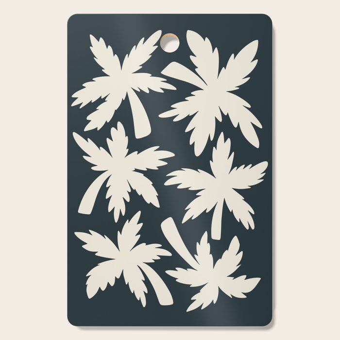 Palm Trees - Black and White  Cutting Board Gallery Image 1