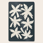 Palm Trees - Black and White  Cutting Board Gallery Image 1