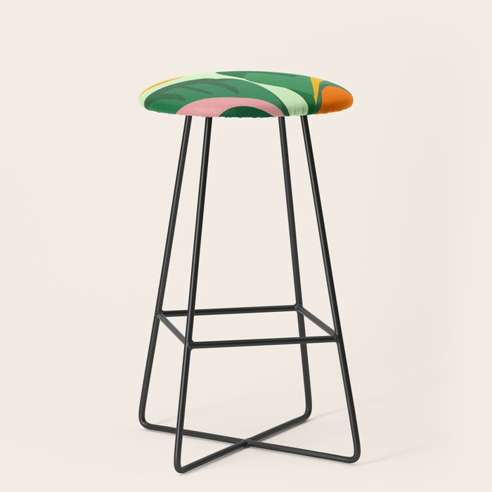Things Are Looking Up 2 Wide View / Tropical Greenery Stool Gallery Image 1