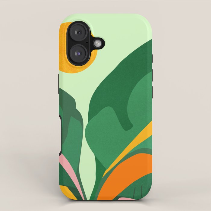 Things Are Looking Up 2 Wide View / Tropical Greenery iPhone Case Gallery Image 1