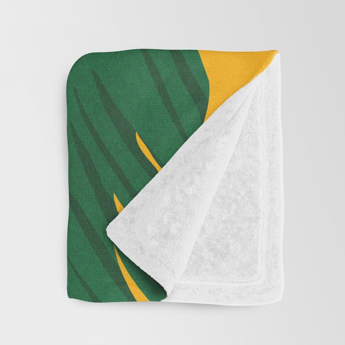 Things Are Looking Up 2 Wide View / Tropical Greenery Throw Blanket Gallery Image 3