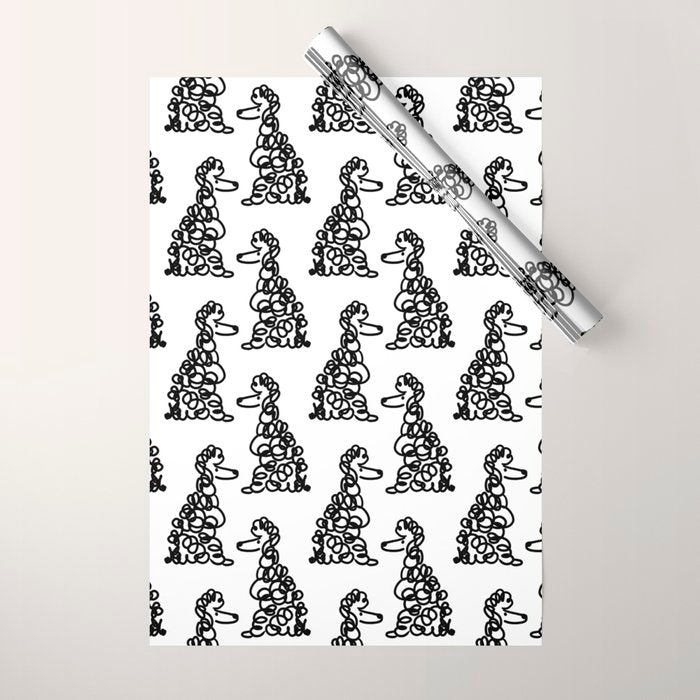 Poodle Wrapping Paper Gallery Image 1