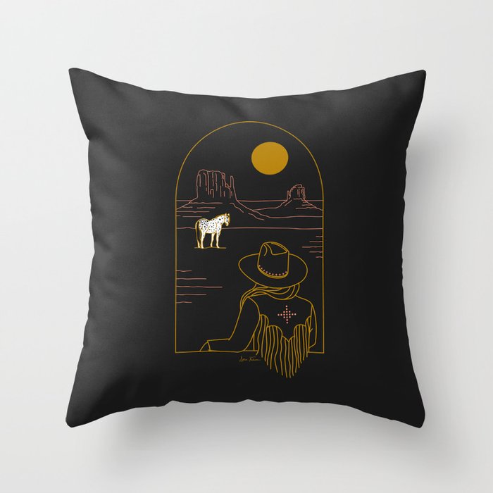Lost Pony Throw Pillow Gallery Image 1