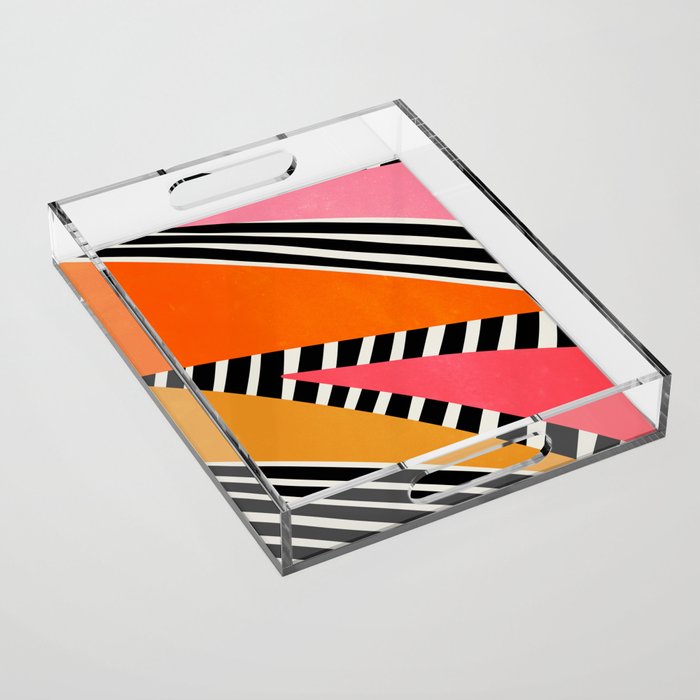 Mid Century Abstraction | PATTERN 02: The Retro Edition Acrylic Tray Gallery Image 1