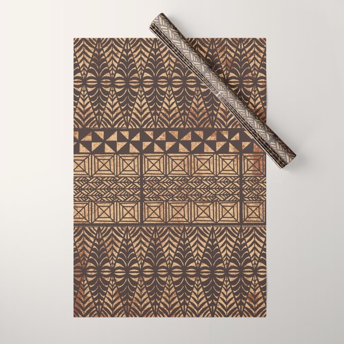 UrbanNesian Tongan Ngatu Wrapping Paper Gallery Image 1