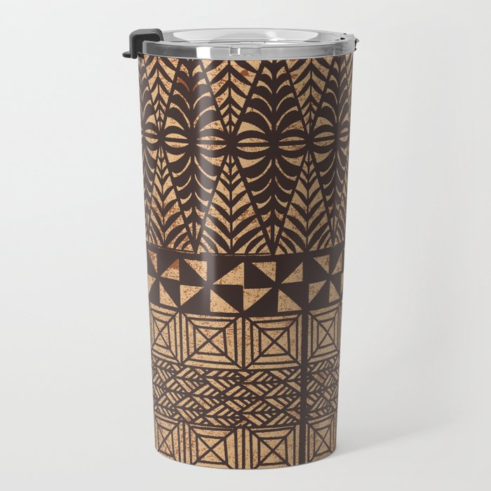 UrbanNesian Tongan Ngatu Travel Mug Gallery Image 3