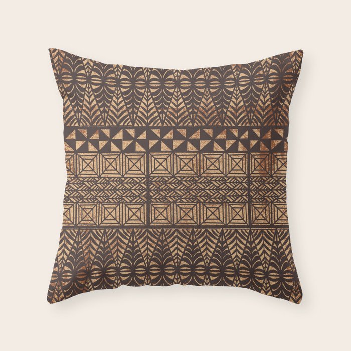 UrbanNesian Tongan Ngatu Throw Pillow Gallery Image 6