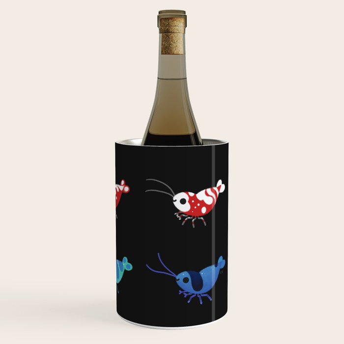 Red and blue shrimp Wine Chiller Gallery Image 3