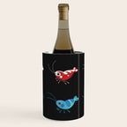 Red and blue shrimp Wine Chiller Gallery Image 1