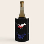 Red and blue shrimp Wine Chiller Gallery Image 2