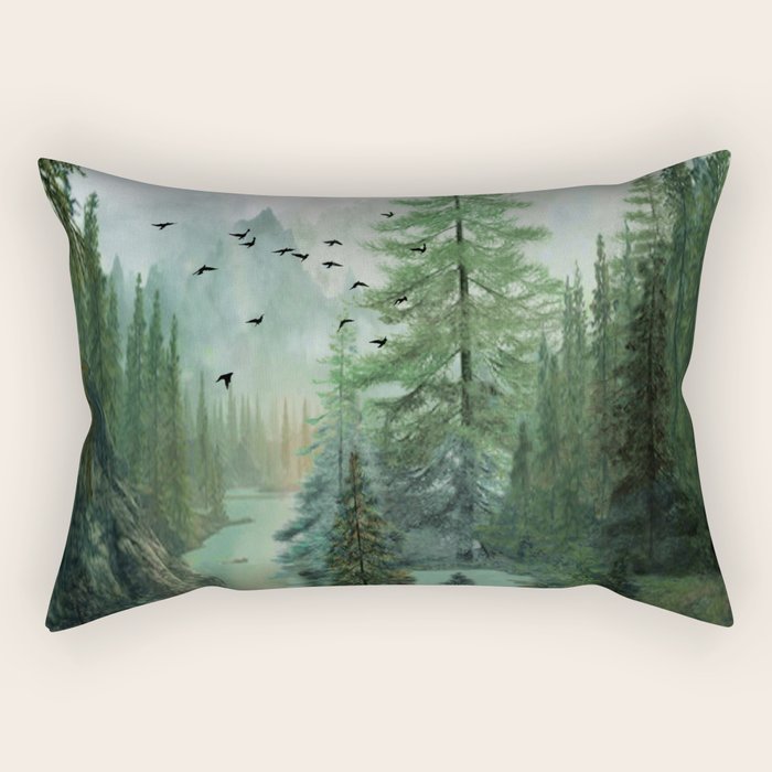 Mountain Morning 2 Rectangular Pillow Gallery Image 1