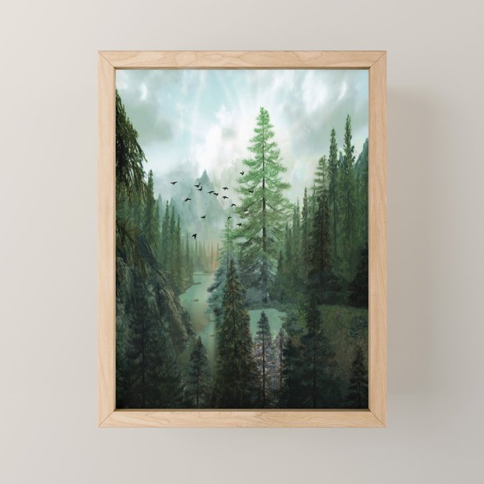 Mountain Morning 2 Mini Art Print Gallery Image 1