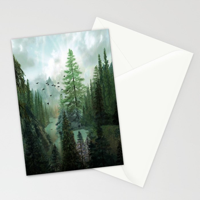 Mountain Morning 2 Stationery Card Gallery Image 2
