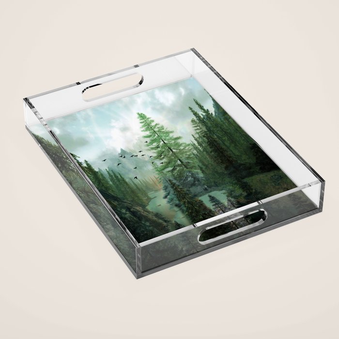 Mountain Morning 2 Acrylic Tray Gallery Image 1