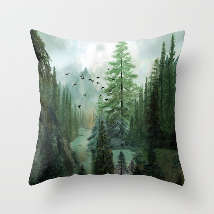 Mountain Morning 2 Throw Pillow Gallery Image 6
