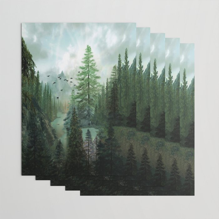 Mountain Morning 2 Wrapping Paper Gallery Image 3