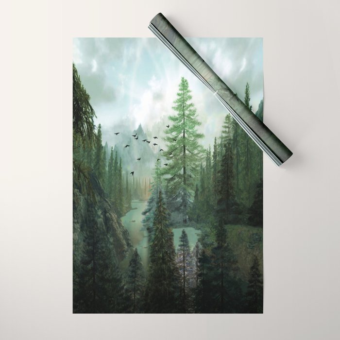 Mountain Morning 2 Wrapping Paper Gallery Image 1