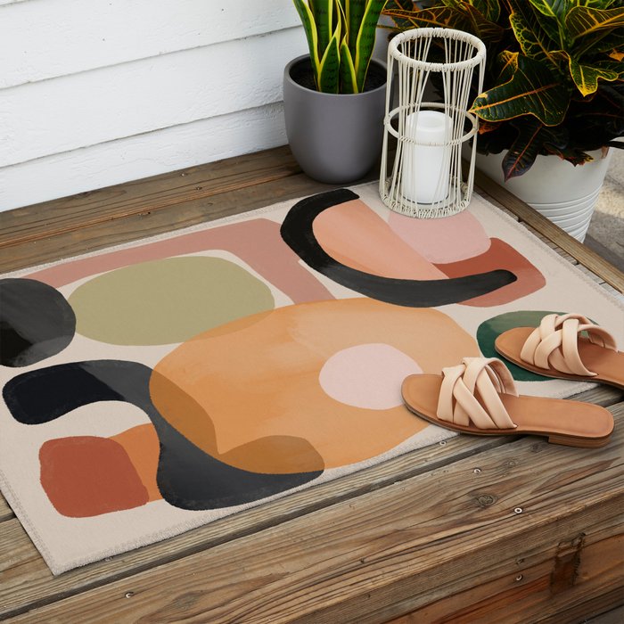 Modern Abstract Art 144 Outdoor Rug Gallery Image 2