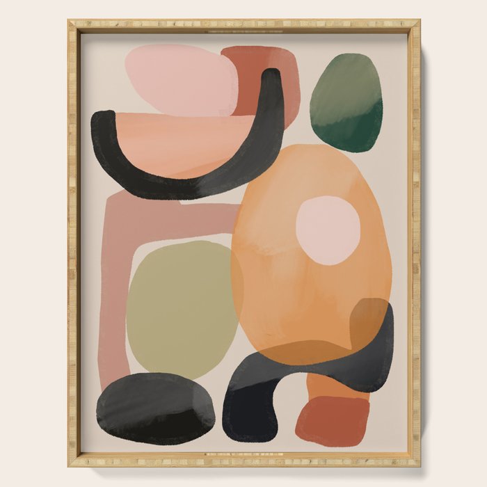 Modern Abstract Art 144 Serving Tray Gallery Image 1