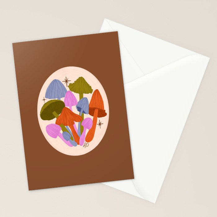 Fun and Funky Mushrooms Stationery Card Gallery Image 2