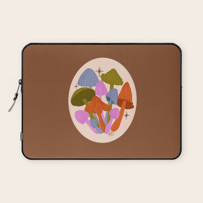 Fun and Funky Mushrooms Laptop Sleeve Gallery Image 1