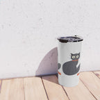 Black Silly Cat  Travel Mug Gallery Image 4