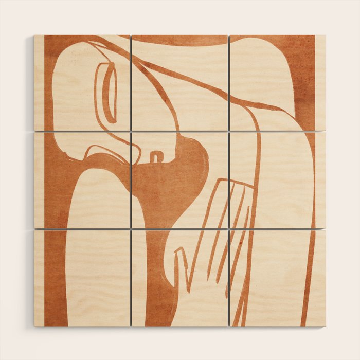 Abstract Female Figure 23 Wood Wall Art Gallery Image 1