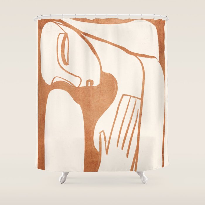 Abstract Female Figure 23 Shower Curtain Gallery Image 1