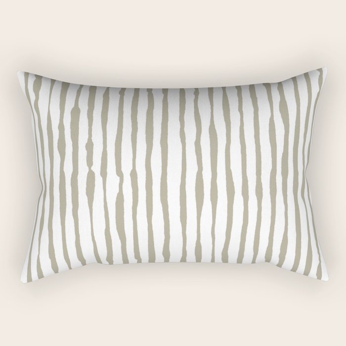Nutmeg Watercolor Line  Rectangular Pillow Gallery Image 1
