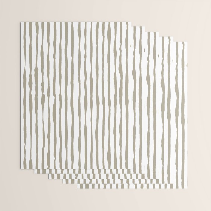 Nutmeg Watercolor Line  Wrapping Paper Gallery Image 3