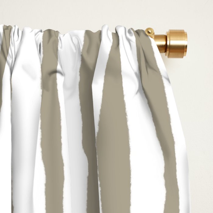 Nutmeg Watercolor Line  Window Curtain Gallery Image 2