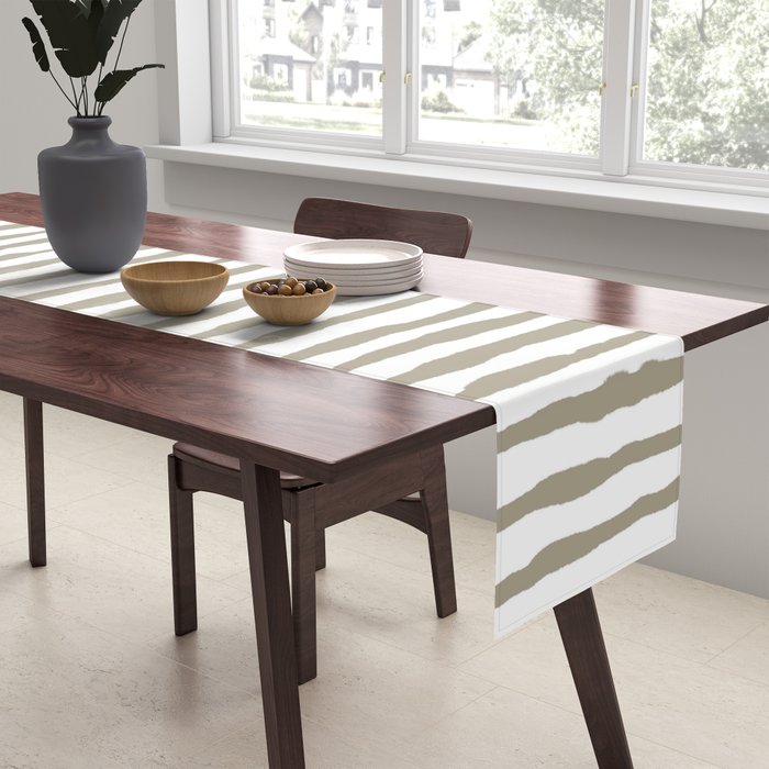 Nutmeg Watercolor Line  Table Runner Gallery Image 2