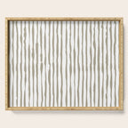 Nutmeg Watercolor Line  Serving Tray Gallery Image 1