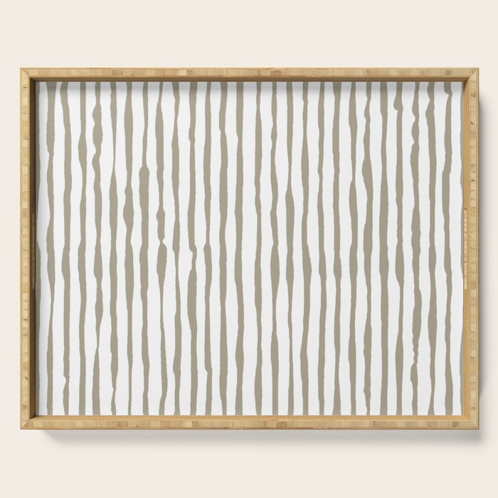 Nutmeg Watercolor Line  Serving Tray Gallery Image 1