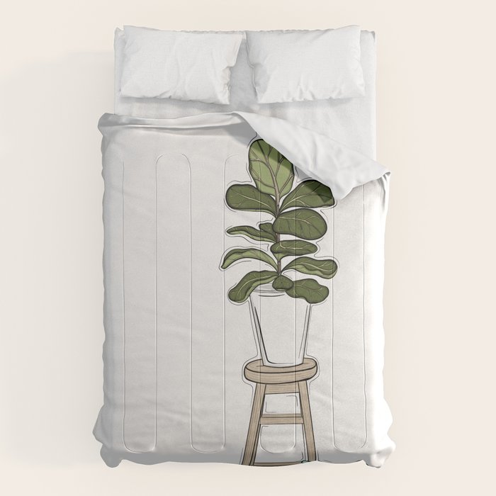 Fiddle Fig Tree Comforter Gallery Image 1