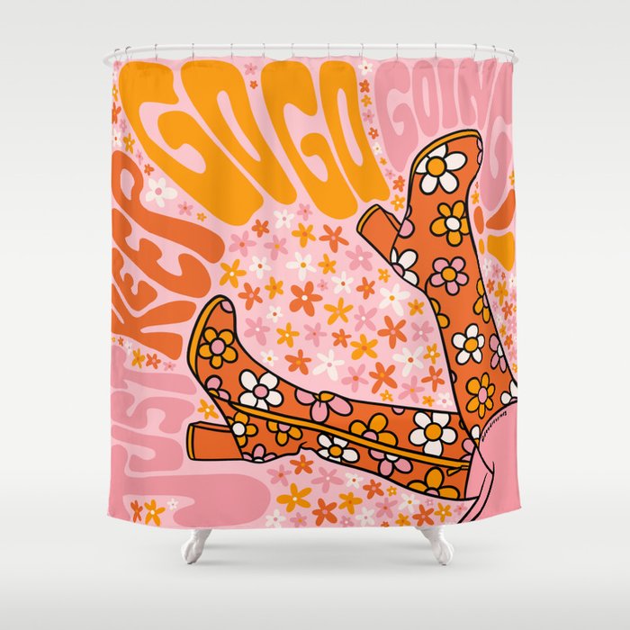 Just Keep Go Go Going Shower Curtain Gallery Image 1