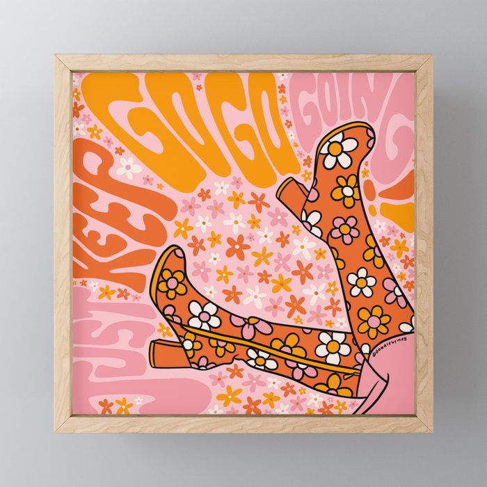 Just Keep Go Go Going Mini Art Print Gallery Image 1